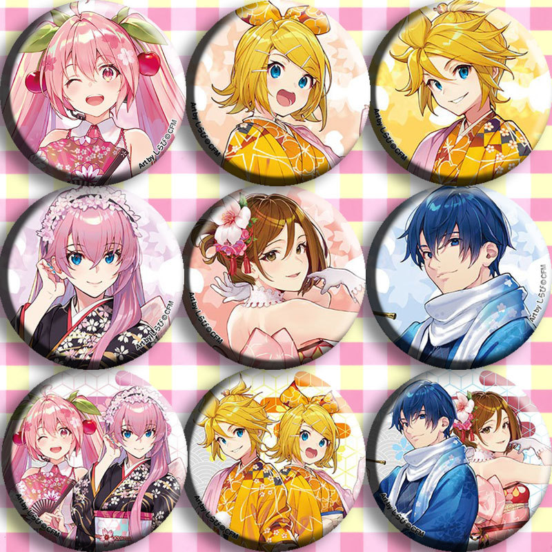 Anime Merchandise Types - Set Pin Lencana Anime Hatsune Miku