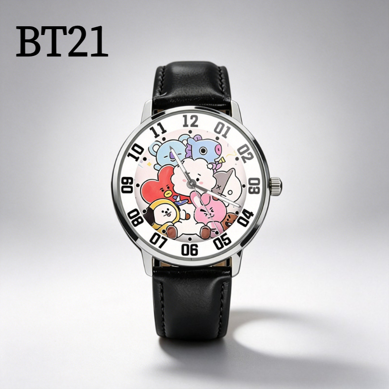 Jam tangan kartun BT21 lucu un - Anime Merchandise Types ulasan dan harga